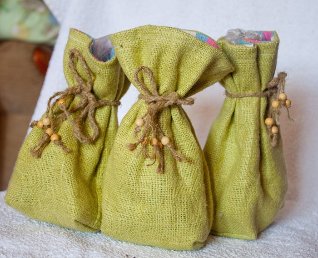 Bags with herbs